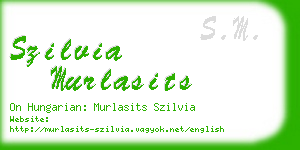 szilvia murlasits business card